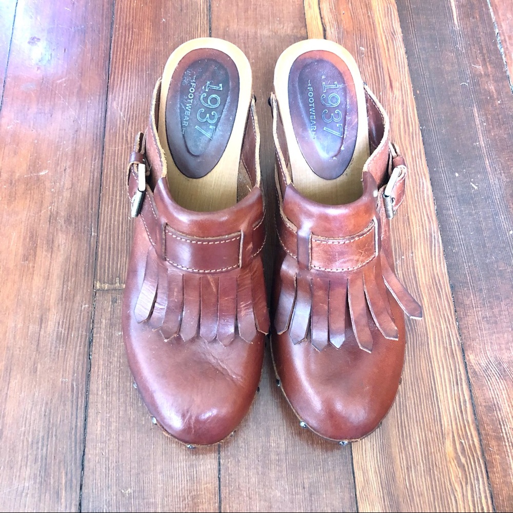 Madewell Fringe Clogs 9